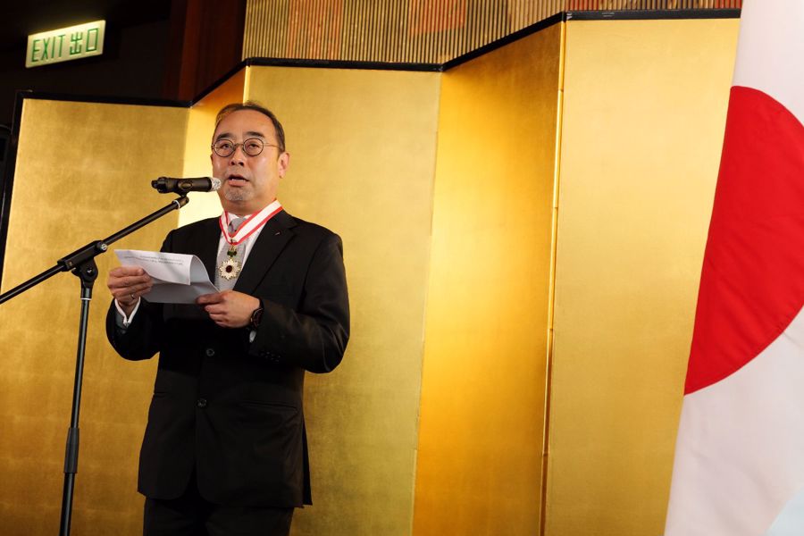 蒙博士在致辭時表示：「我承諾會繼續促進日本與香港之間的文化交流，舉辦更多與日本文化相關的活動，亦非常期待於2020年東京奧運會出一分力。」